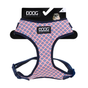 Neoflex Soft Harness - Gromit - White with Red & Blue Diamonds