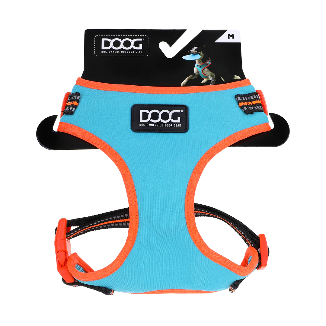 Neoflex Soft Harness - Beethoven - Neon Blue & Orange