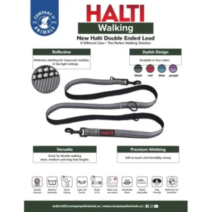 HALTI Double Ended Lead - Black