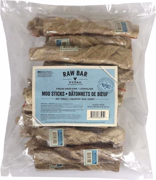 RAW BAR Freeze Dried Moo Sticks .5 oz wrapped