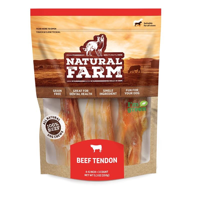Beef Tendon - 4-6 inches - 3 Pack