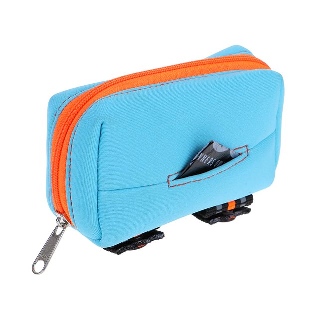 Walkie Pouch - Neoprene - Beethoven - Neon Blue & Orange