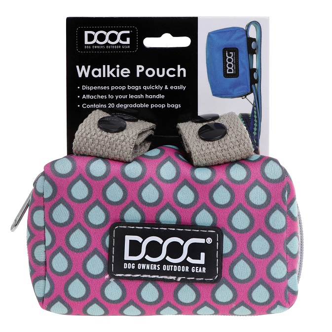 Walkie Pouch - Neoprene - Luna - Pink with Teardrops