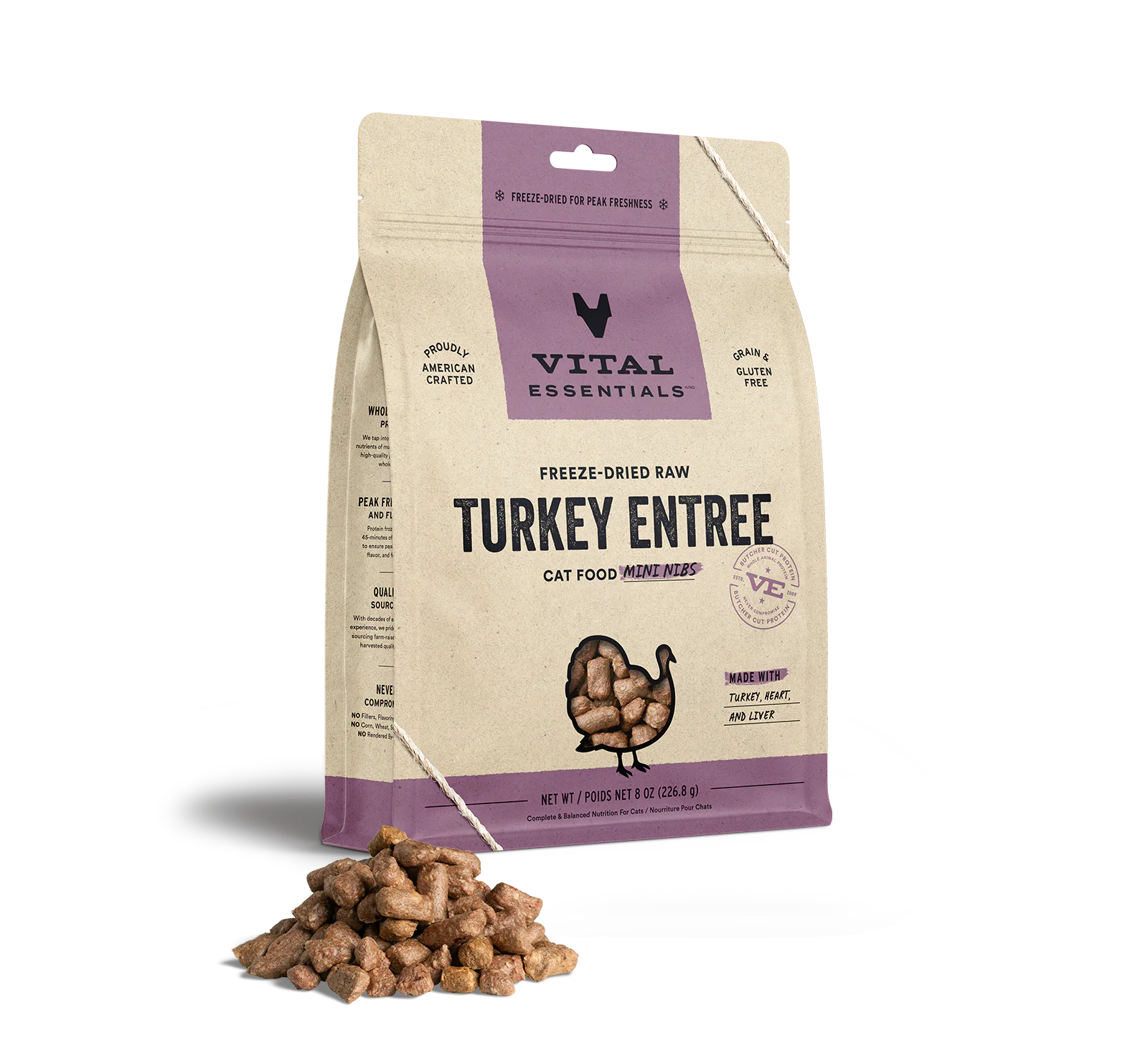 Freeze Dried Turkey Entrée Mini Nibs