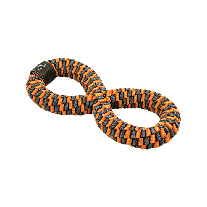Braided Infinity Tug Toy - Orange