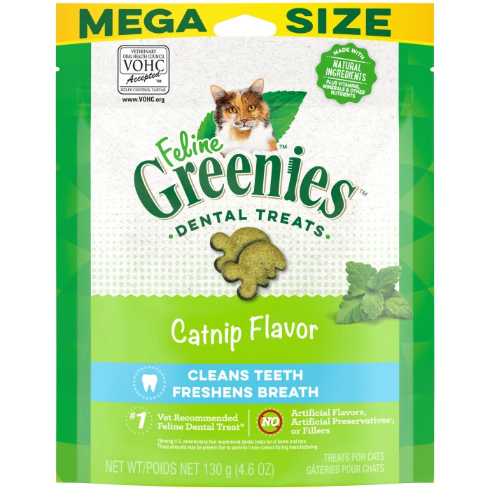 Greenies Feline Dental Treat - Catnip Flavor