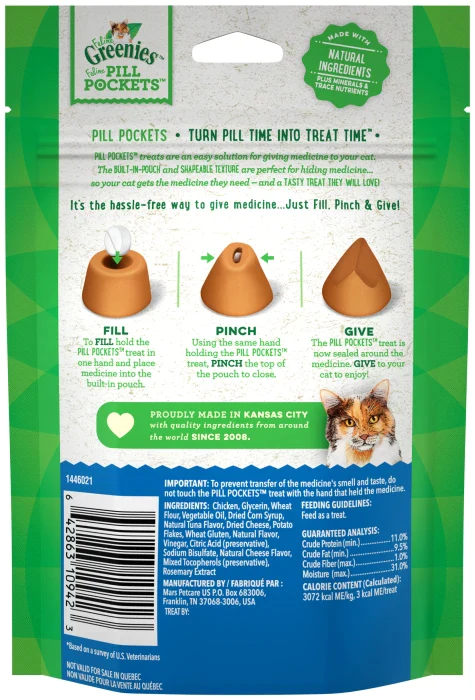 Greenies Pill Pockets - Tuna & Cheese Flavor