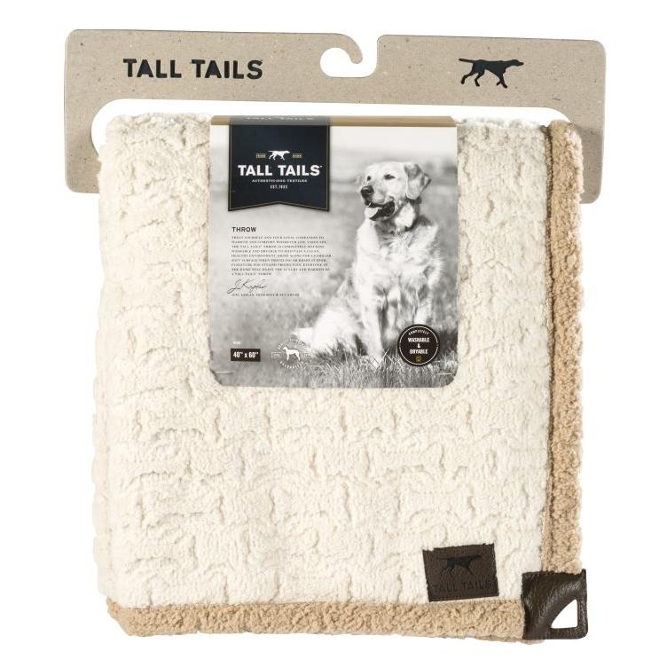 Sherpa Blanket - Cream Embossed Bone Print