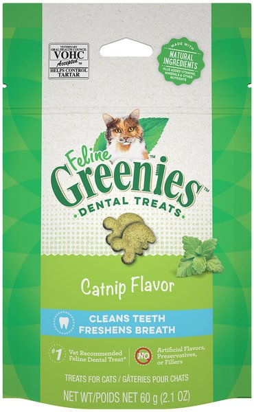 Greenies Feline Dental Treat - Catnip Flavor