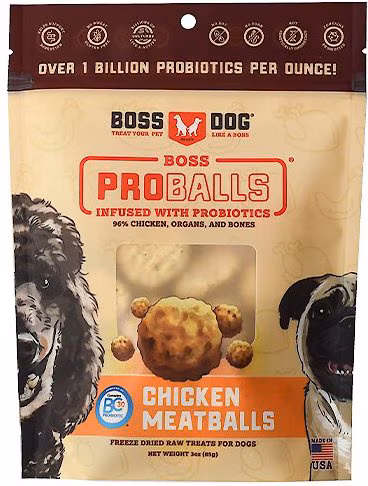 Boss Proballs Freeze Dried Raw Meatball - Chicken