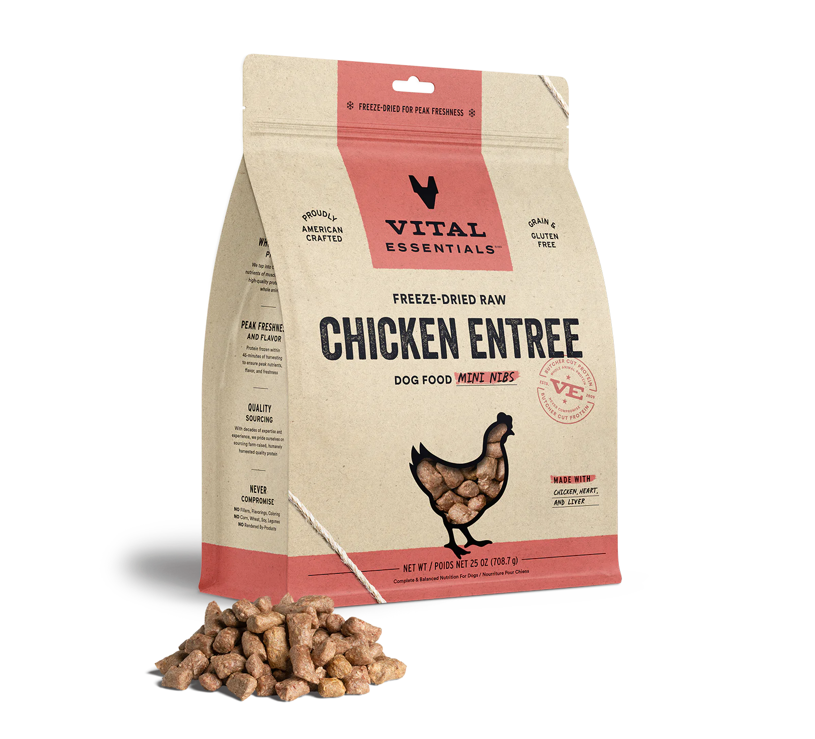 Freeze Dried Chicken Entrée Mini Nibs