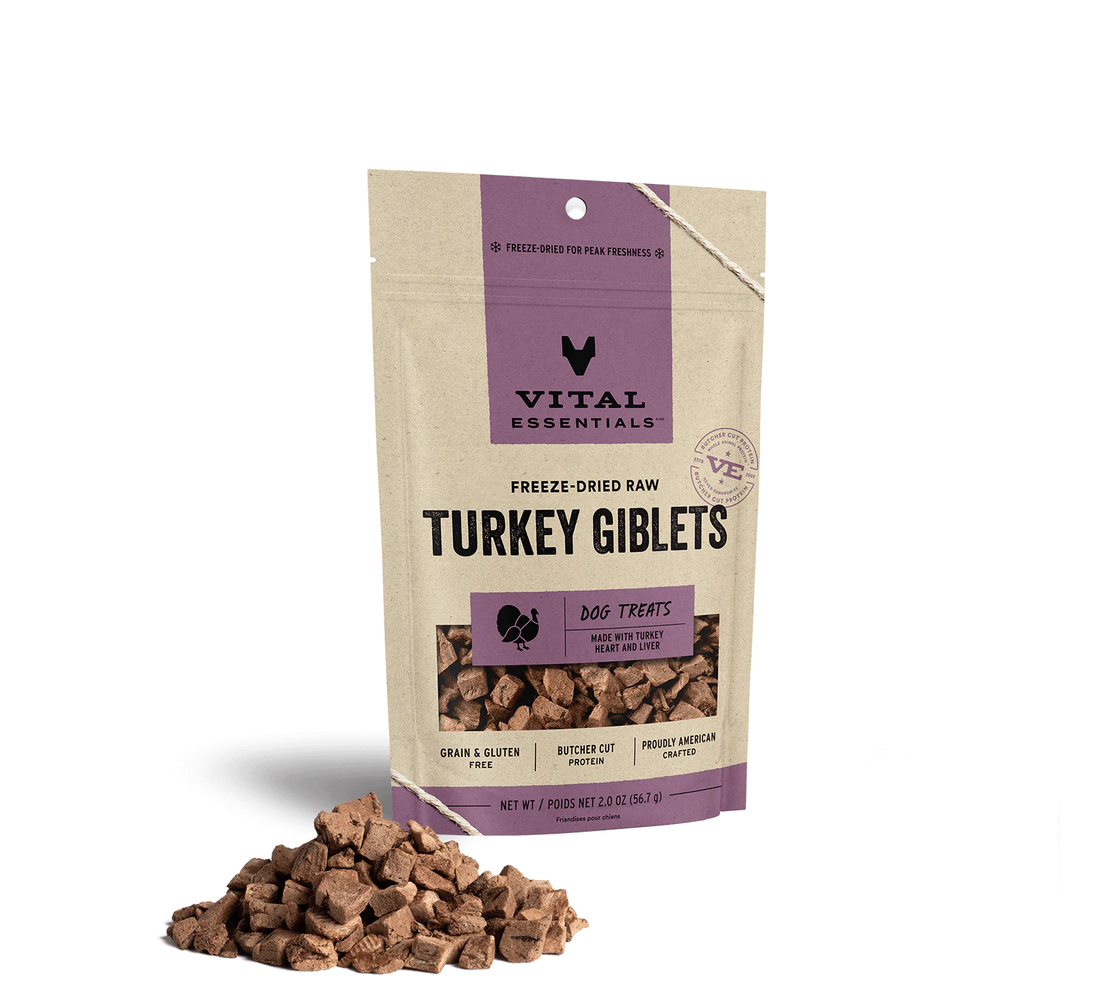 Freeze Dried Turkey Giblets