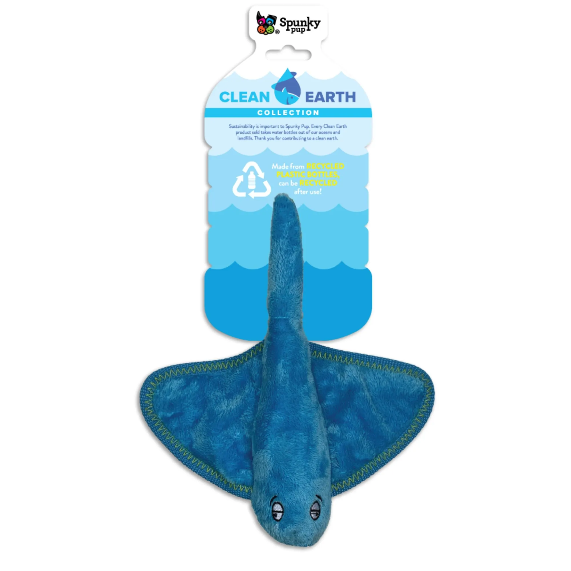 Clean Earth Plush Stingray - Small