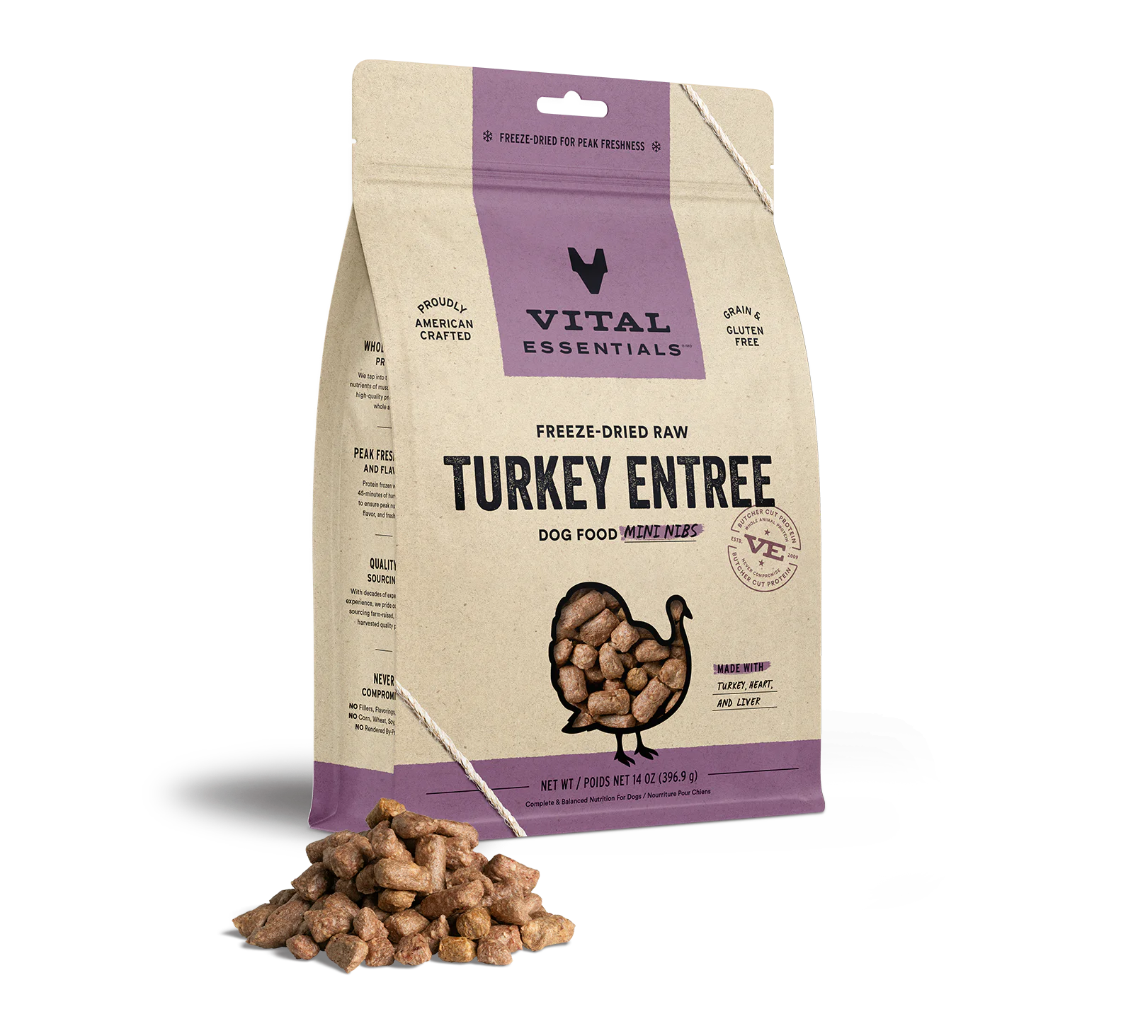 Freeze Dried Turkey Entrée Mini Nibs