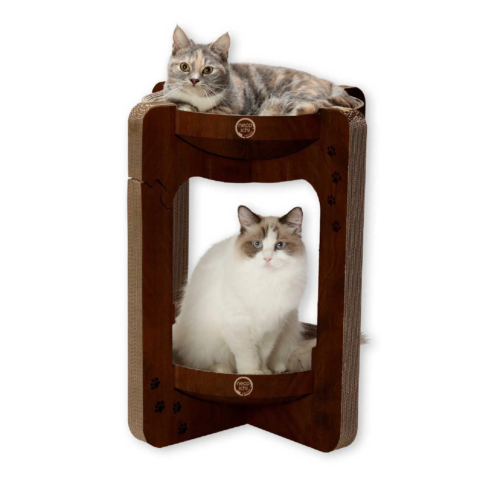 Cozy Cat Scratcher Tower - Dark Cherry