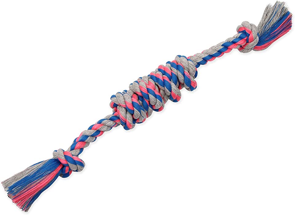 Flossy Chew Double Rope Monkey Fist Bar - Medium