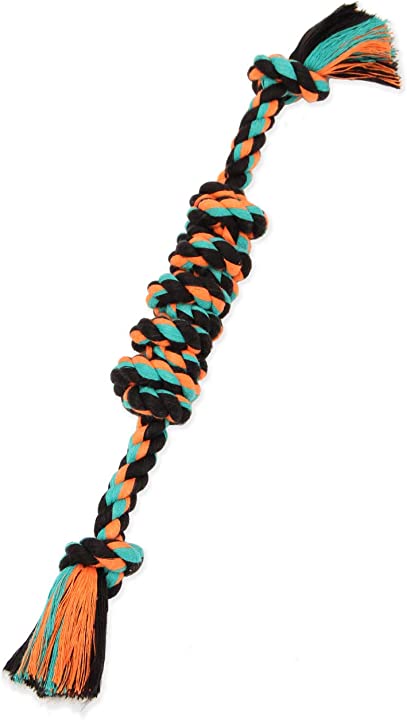 Flossy Chew Double Rope Monkey Fist Bar - Small