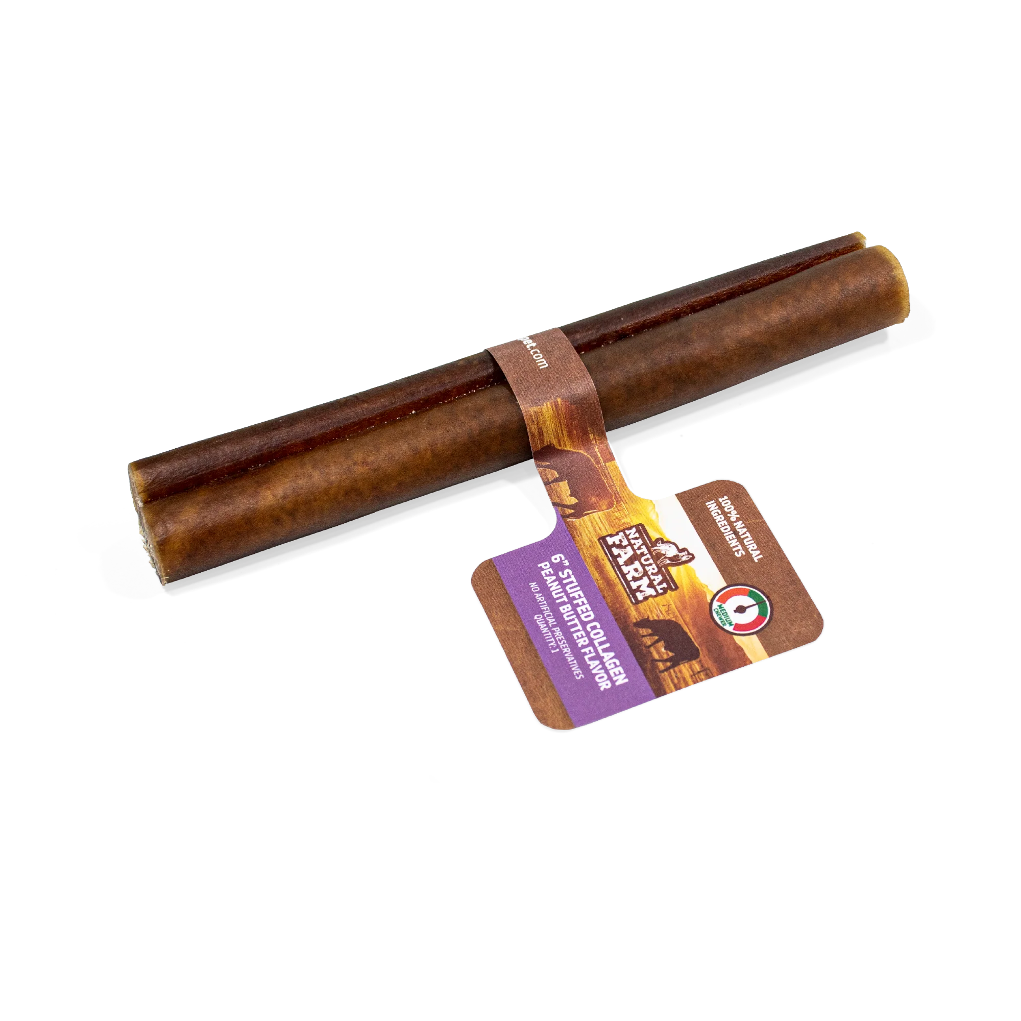 Stuffed Collagen Stick with Peanut Butter