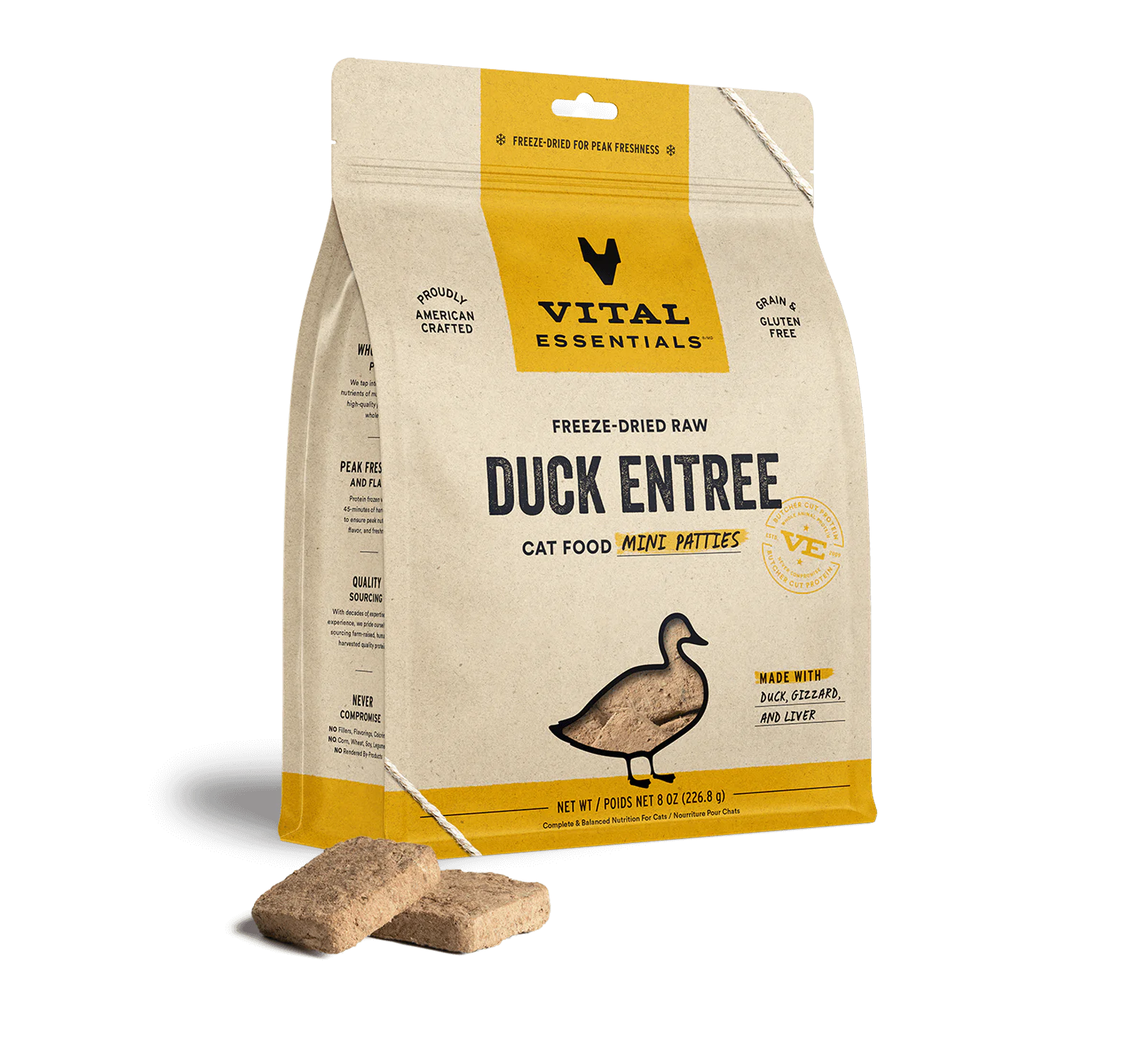 Freeze Dried Duck Entrée Mini Patties