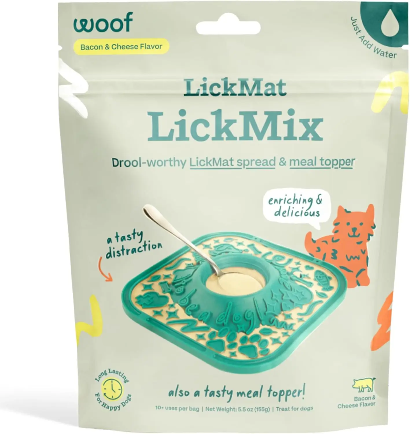 LickMat LickMix - Bacon & Cheese