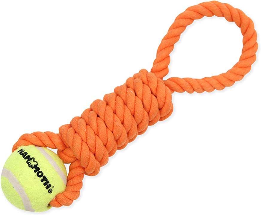 Flossy Chew Twister Pull Tug w/ Mini Ball - Mini