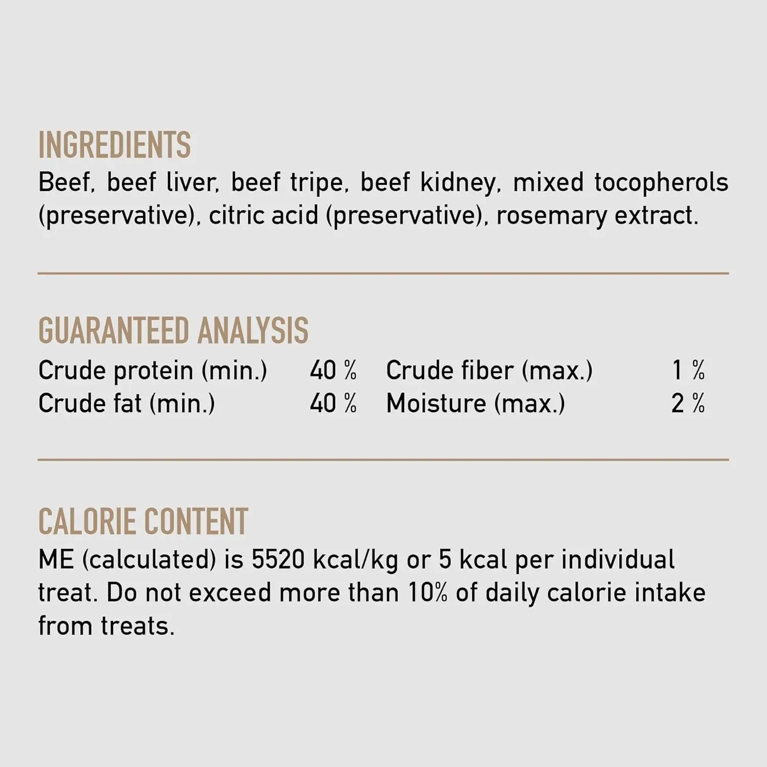 Freeze-Dried Treats - Beef Recipe