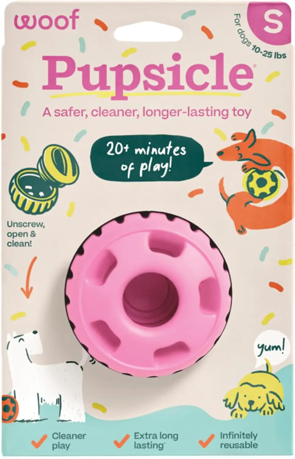 Pupsicle Toy - Birthday Pink