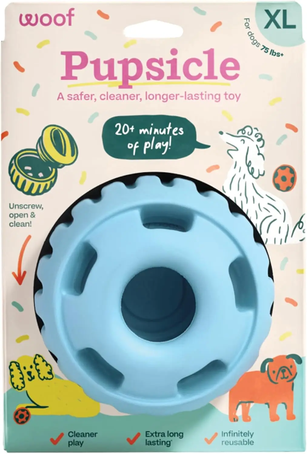 Pupsicle Toy - Birthday Blue