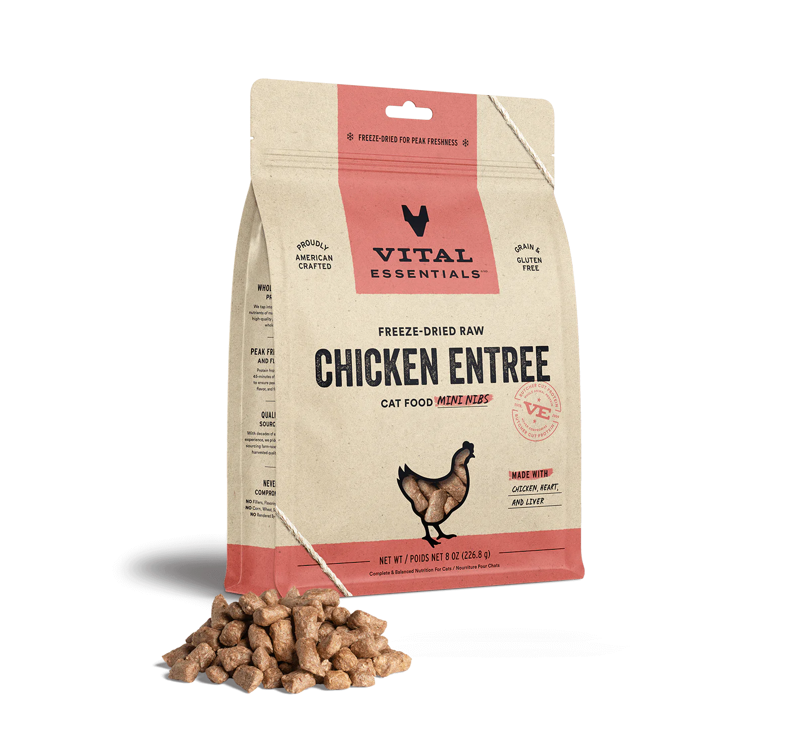 Freeze Dried Chicken Entrée Mini Nibs