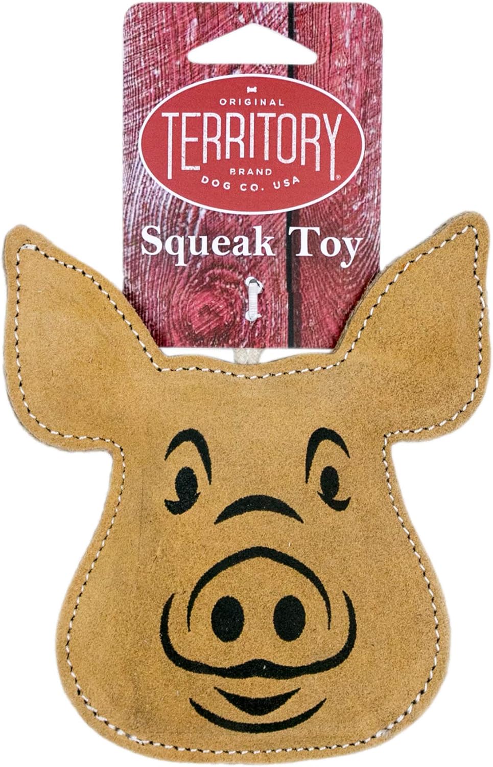 Natural Leather - Pig with Squeaker