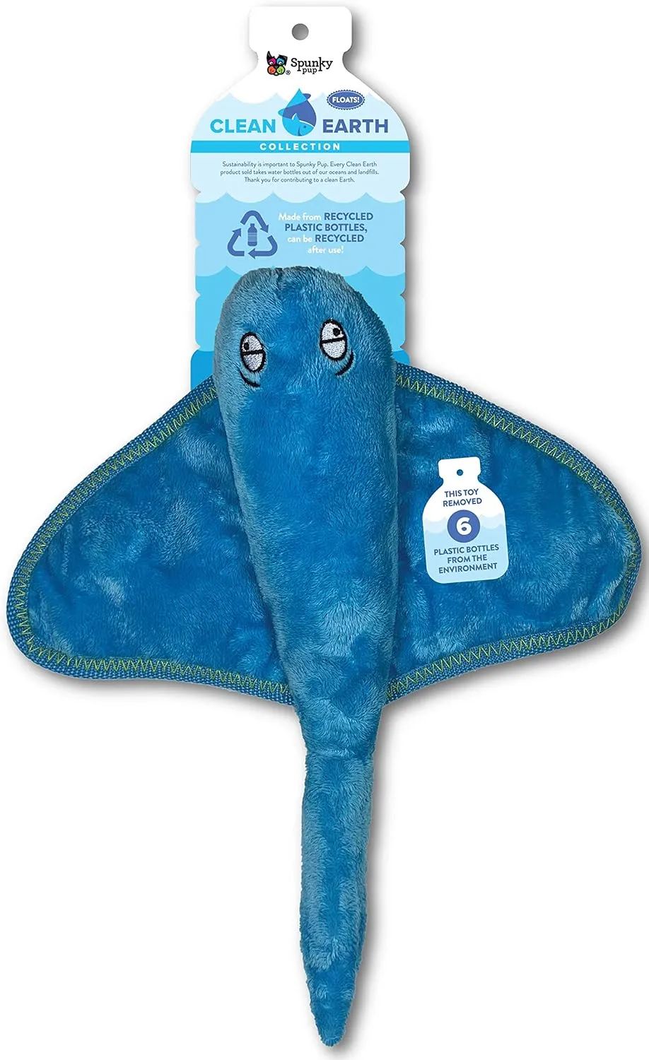 Clean Earth Plush Stingray - Large