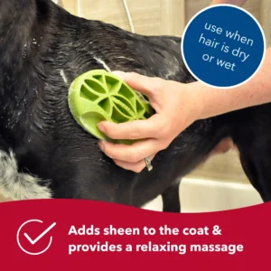 Rubber Curry Brush for Dogs