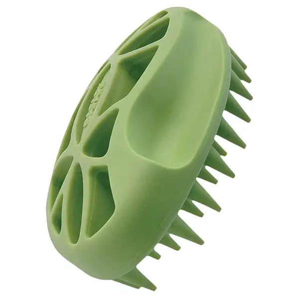 Soft-Tip Rubber Curry Brush for Dogs
