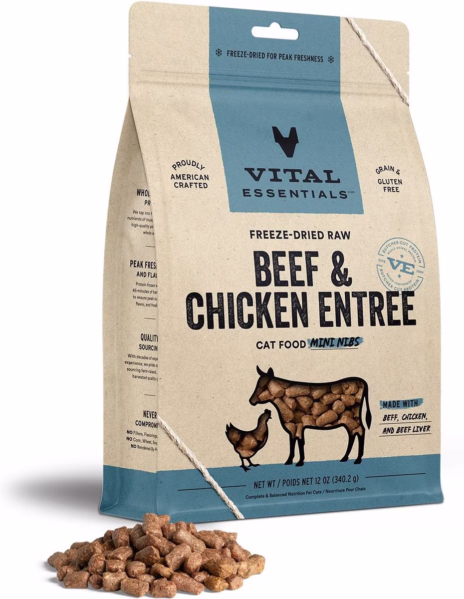 Freeze Dried Beef & Chicken Entrée Mini Nibs