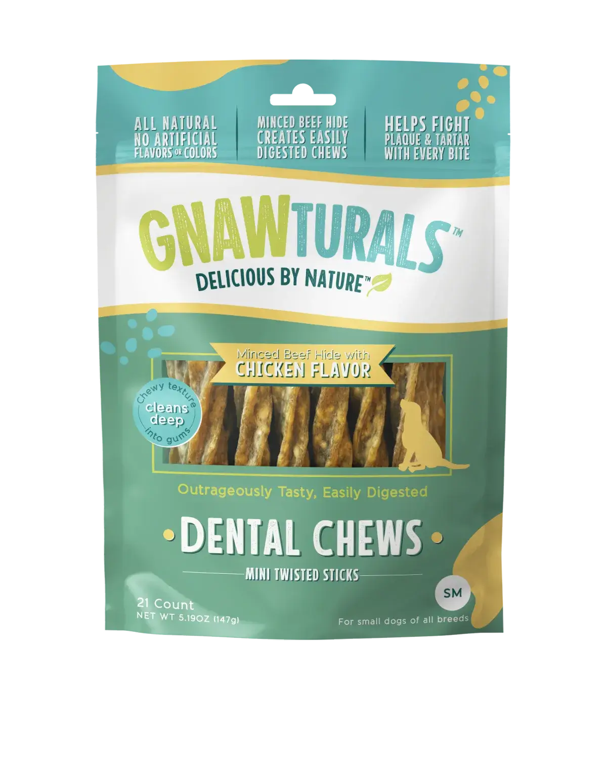 5" Mini Twisted Stick Dental Chew - Chicken