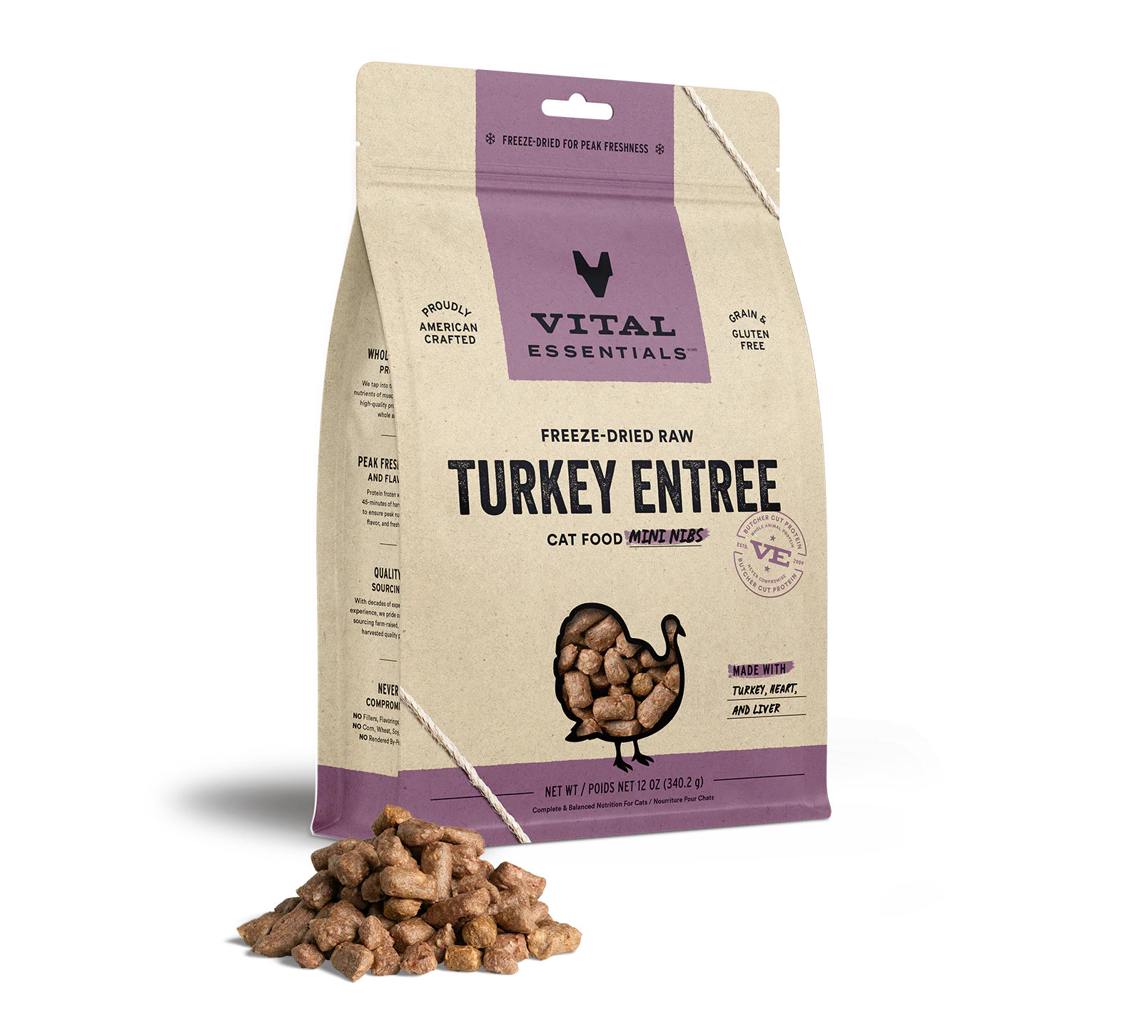 Freeze Dried Turkey Entrée Mini Nibs