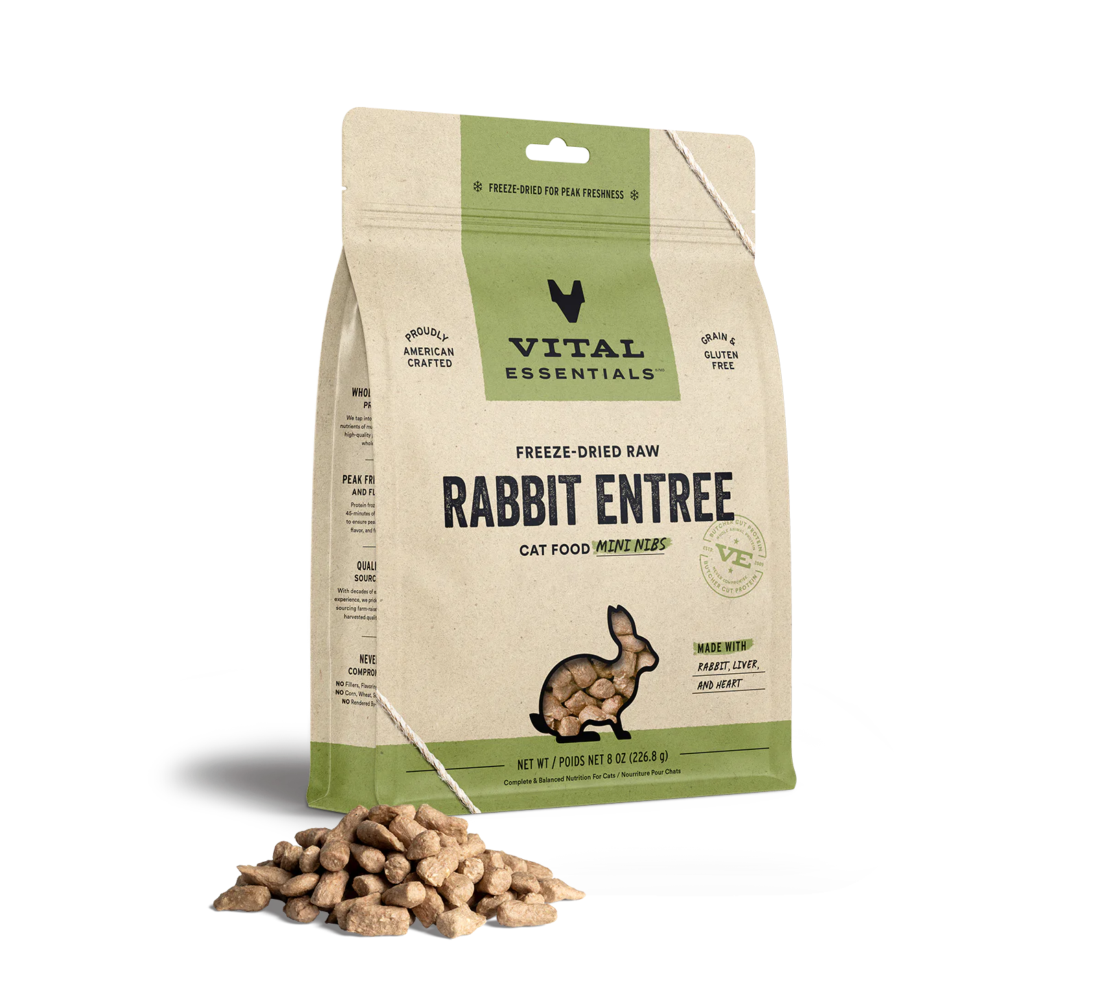 Freeze Dried Rabbit Entrée Mini Nibs