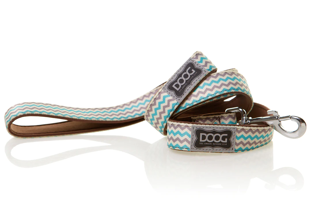 Lead - Benji - Brown & Blue Zigzag