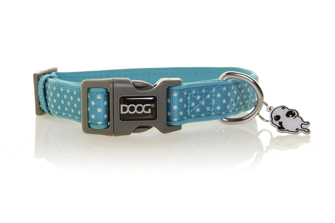 Collar - Snoopy - Blue with White Spots