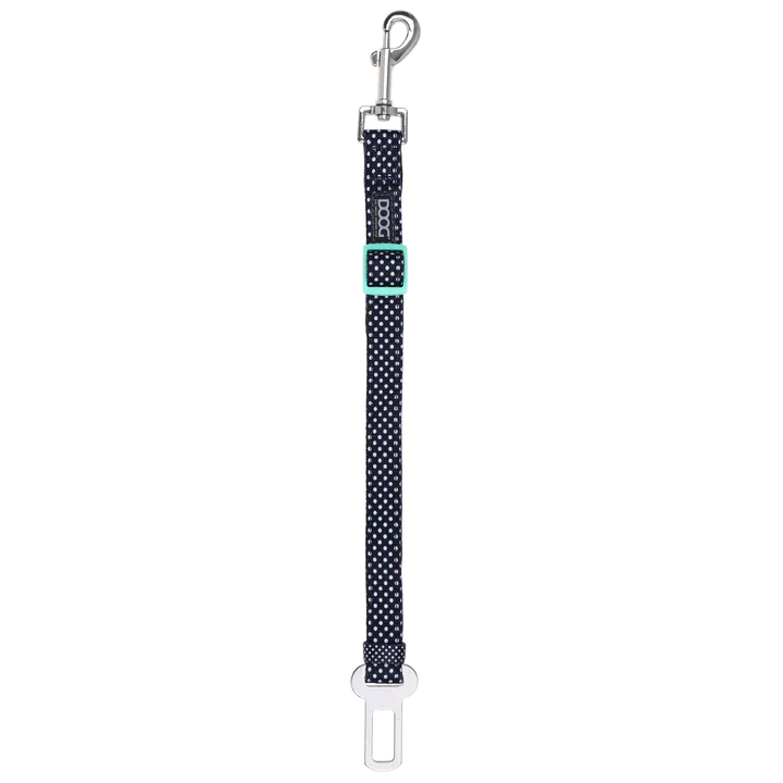 Car Restraint - Pongo - Black with White Dots