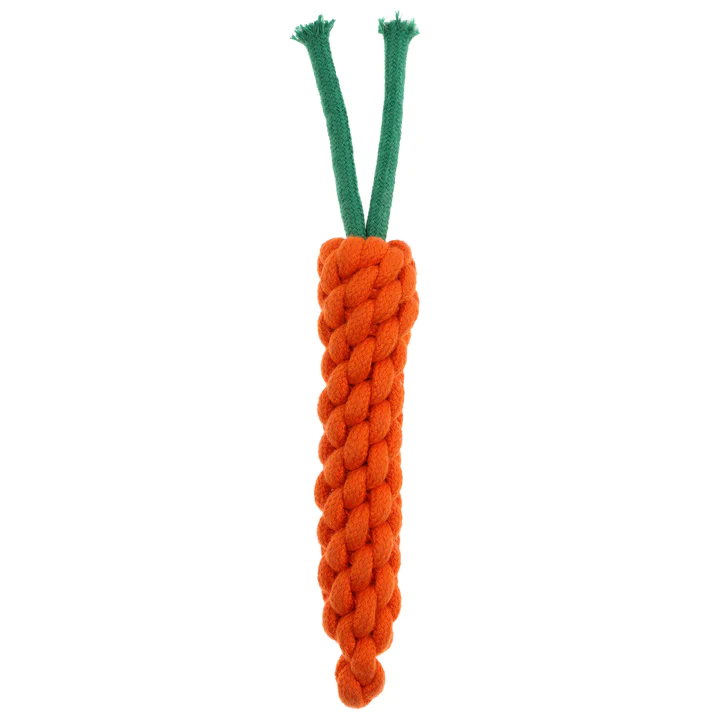 The Veggie Patch - Carrot Rope Toy