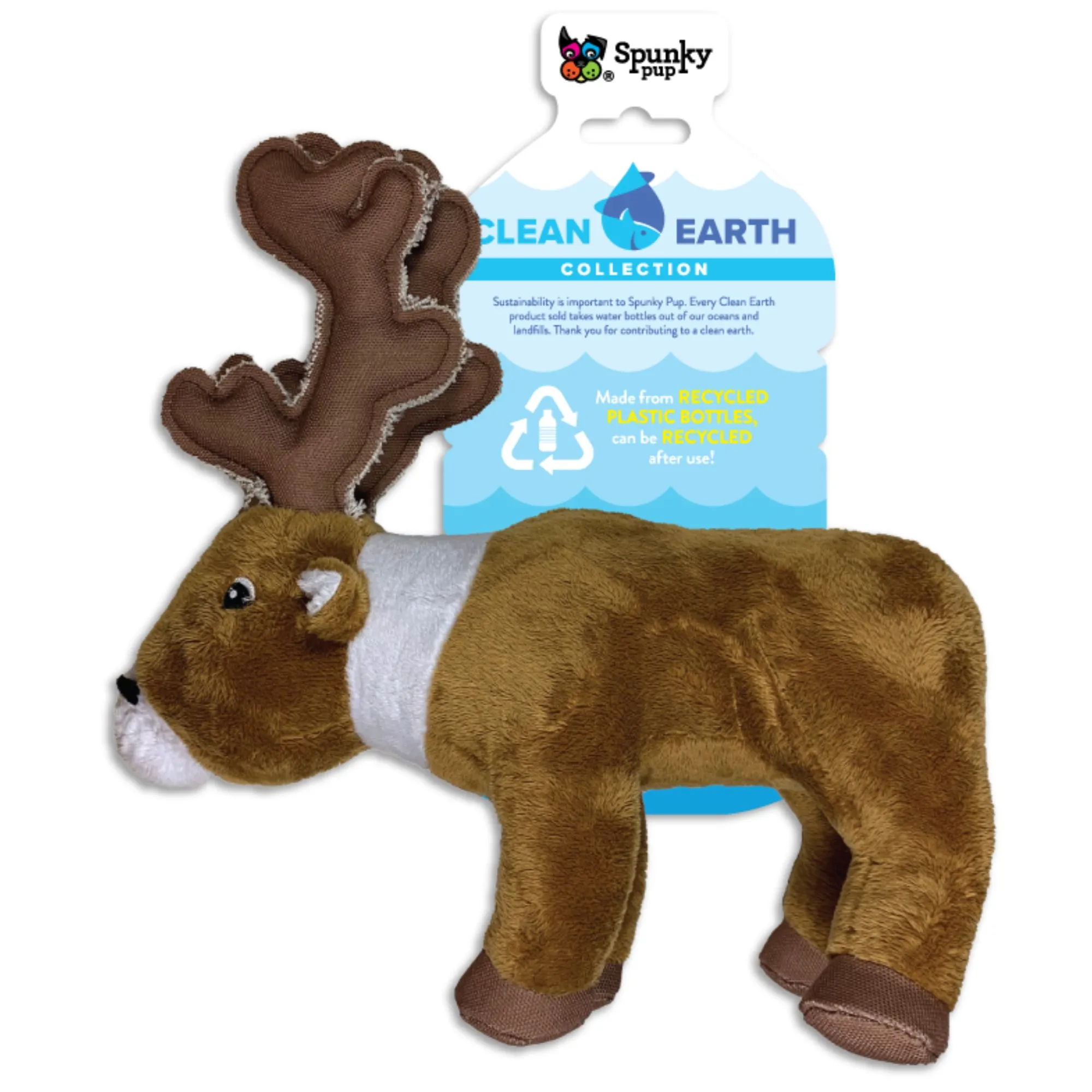 Clean Earth Plush Caribou - Large