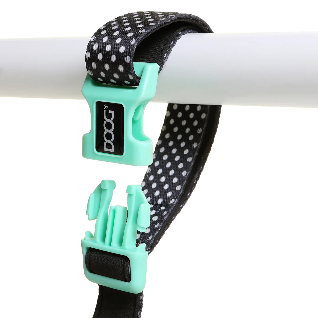 Lead - Clip It - Pongo - Black with White Dots