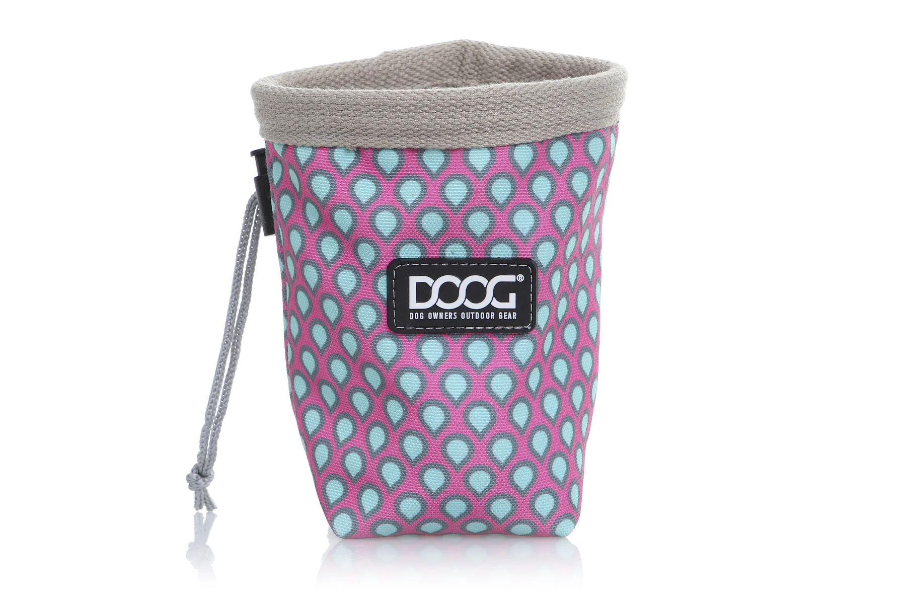 Treat Pouch - Luna - Pink with Teardrops