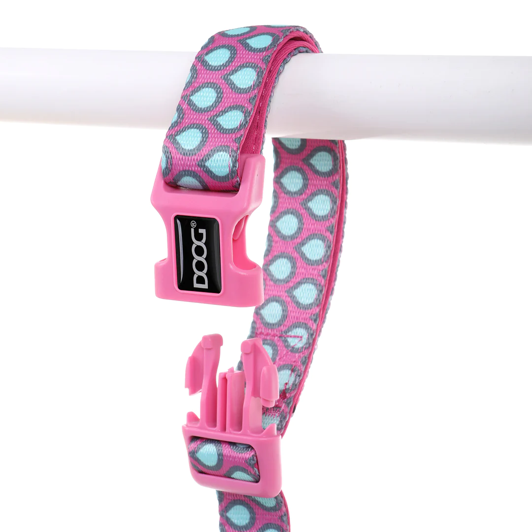 Lead - Clip It - Luna - Pink with Teardrops
