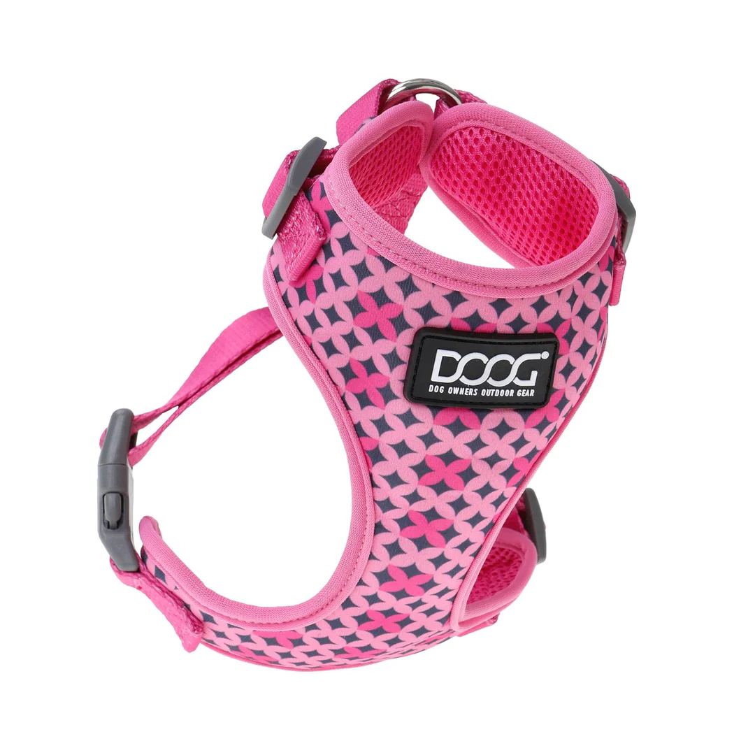 Neoflex Soft Harness - Toto - Pink with Black Stars