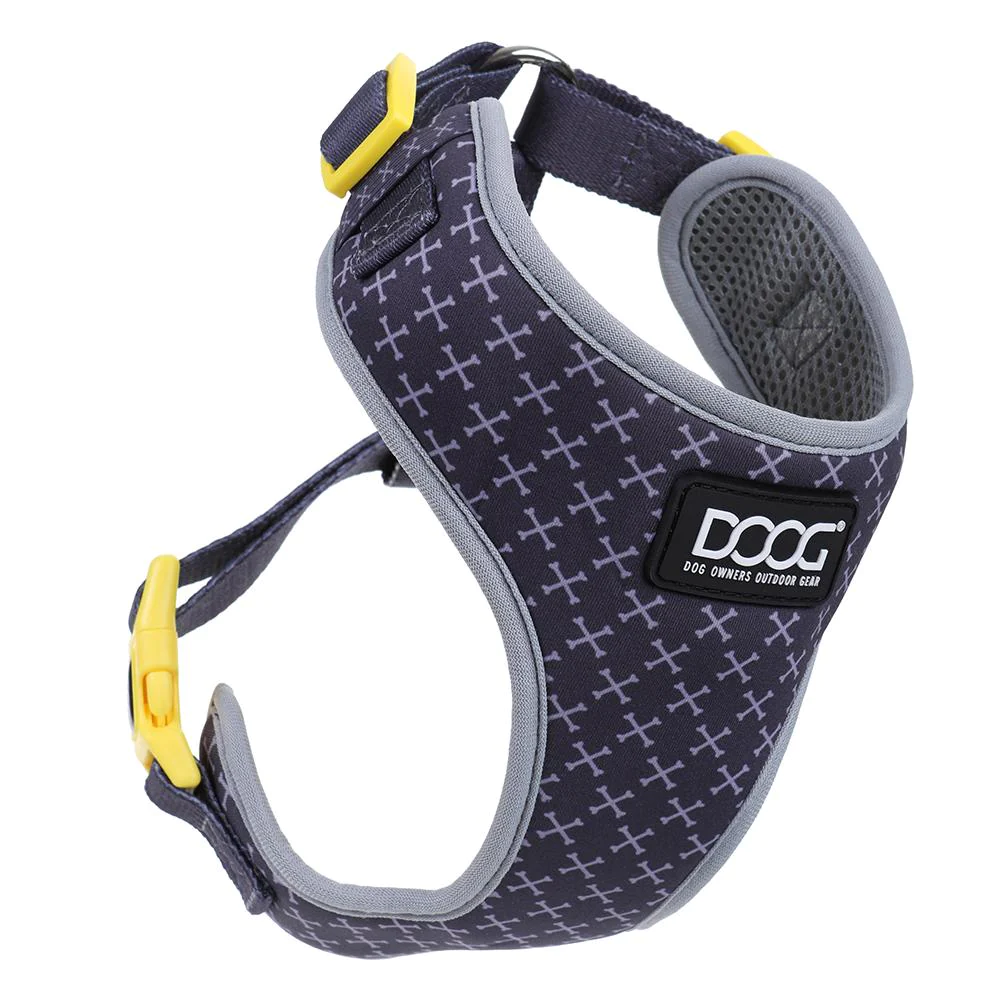 Neoflex Soft Harness - Odie - Grey with Crossbones