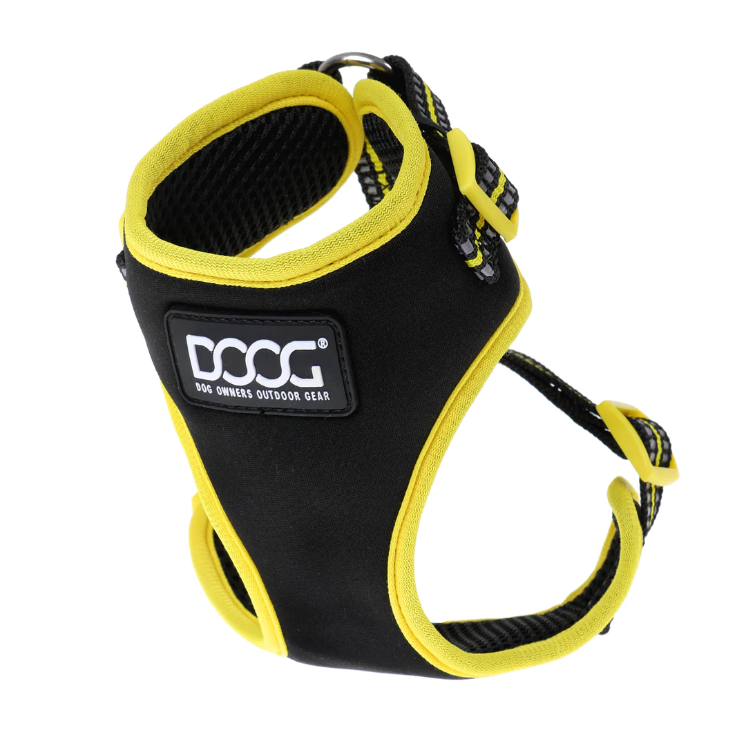 Neoflex Soft Harness - Bolt - Black & Neon Yellow