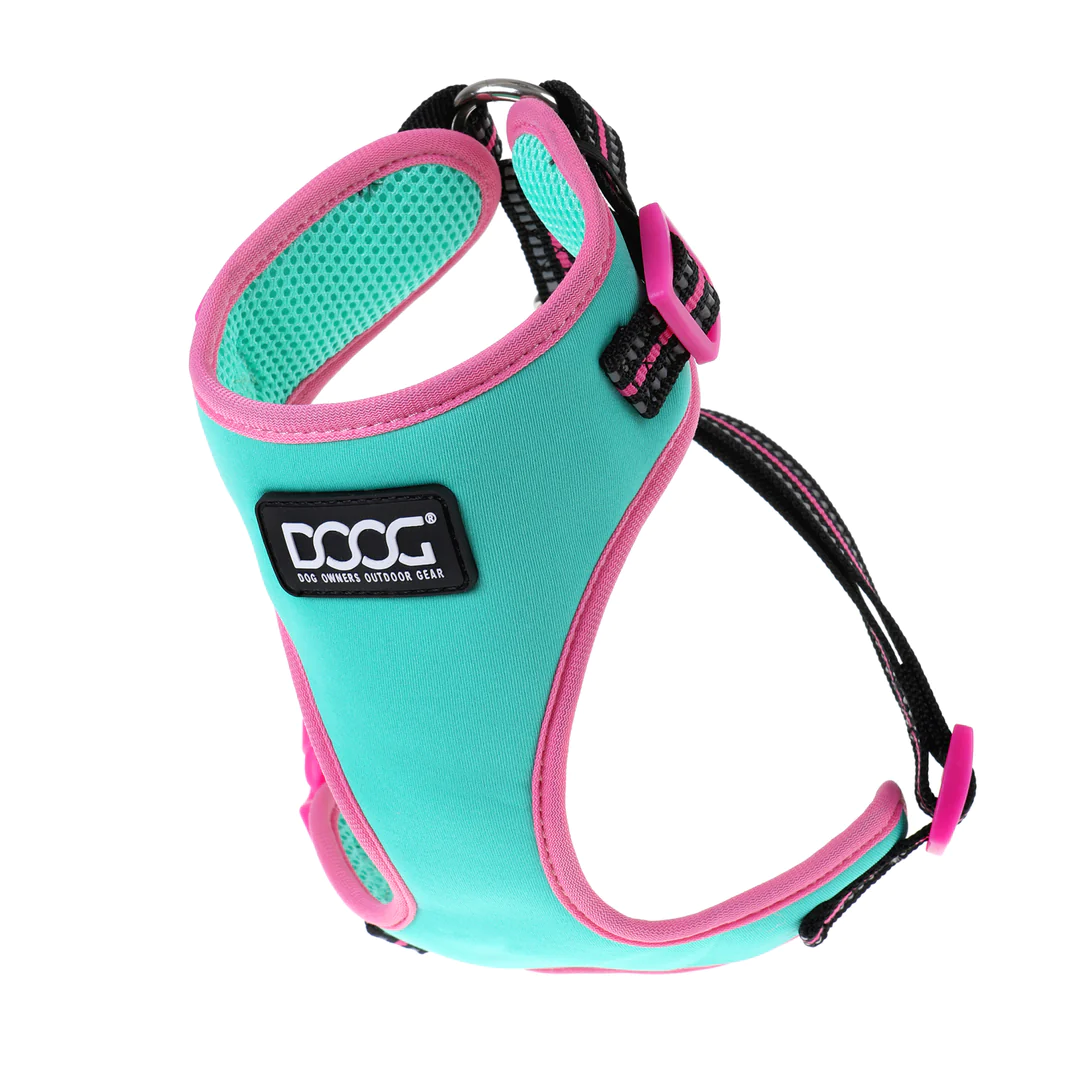 Neoflex Soft Harness - Rin Tin Tin - Neon Teal & Pink
