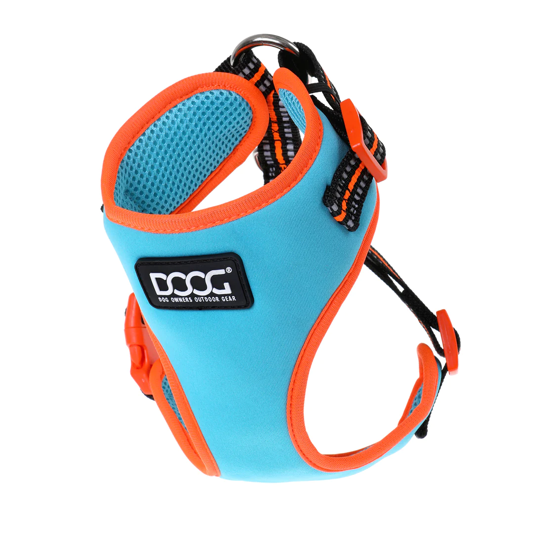 Neoflex Soft Harness - Beethoven - Neon Blue & Orange